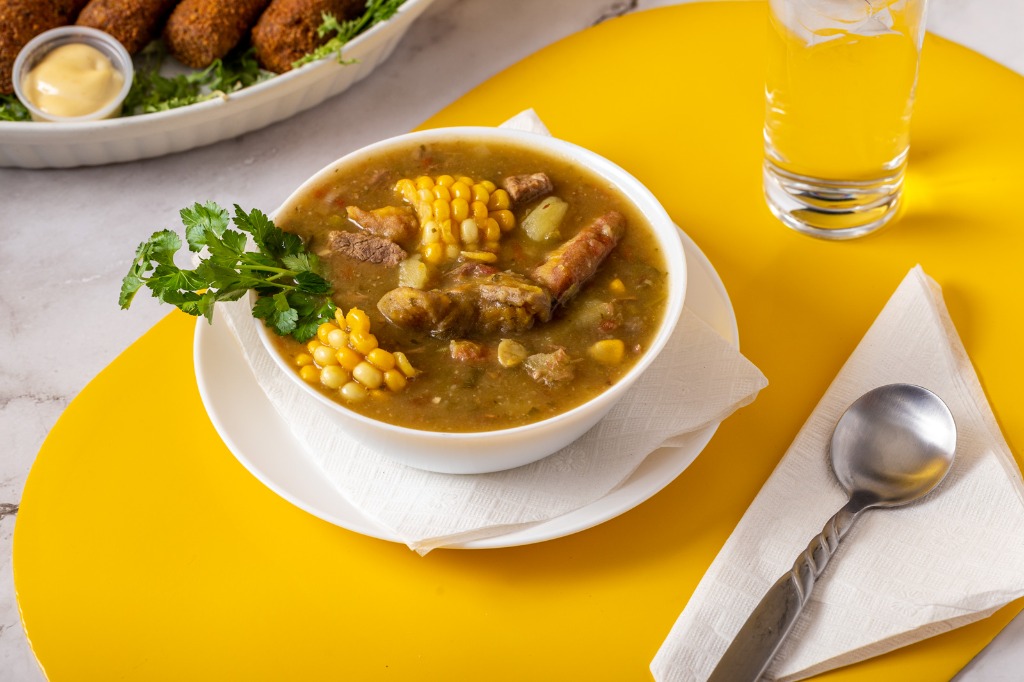 Traditional Cuban Caldosa Chicken & Vegetable Soup