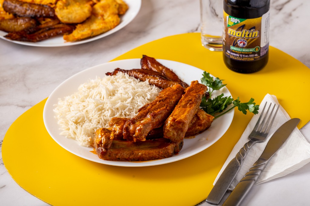 Cuban Pork Rib Fricassee Stew